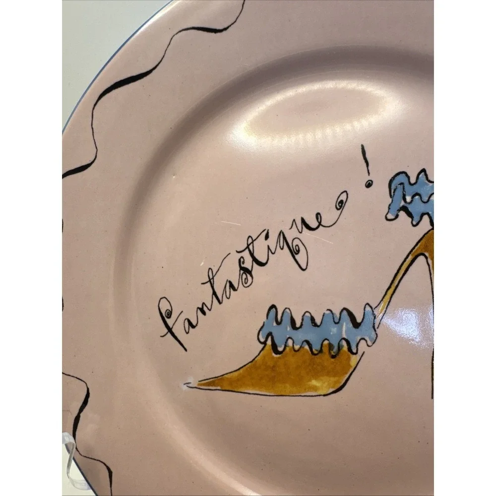5 Rosanna Luncheon Salad Dessert Plates High‎ Heel Design 8.25 inch diameter